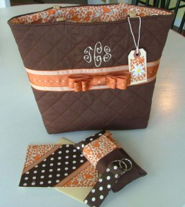 Quilted Monogrammed Everyday Tote